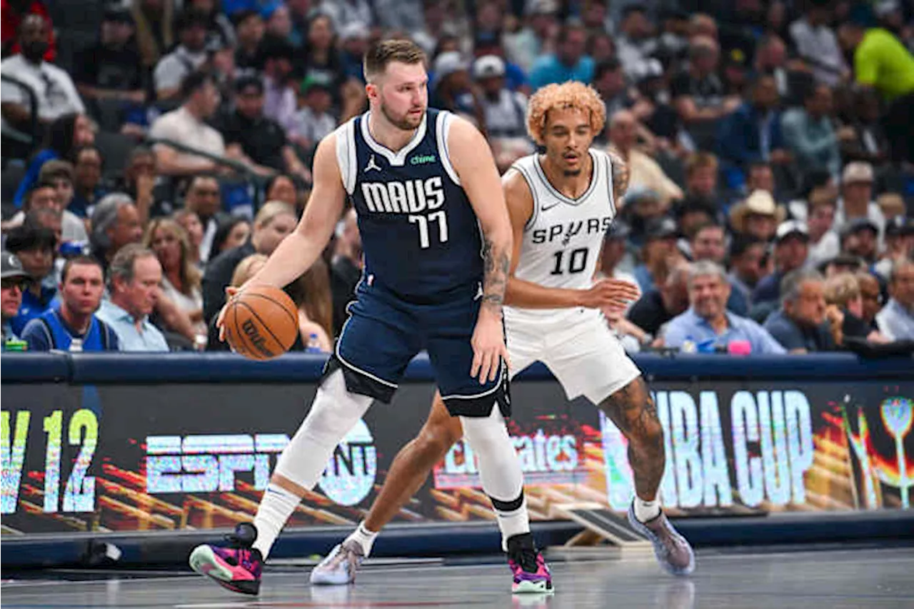 Doncic scores 28, Thompson adds 22 in Dallas debut as Mavs top Spurs 120-109