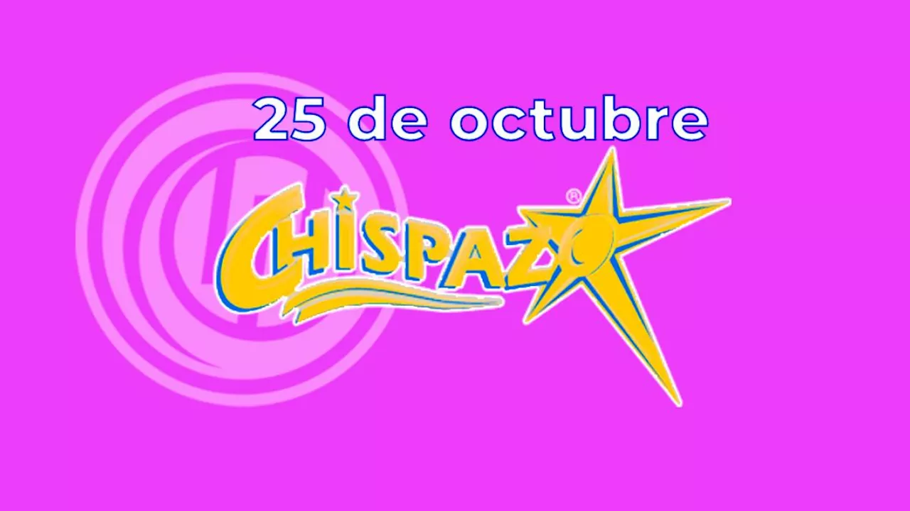 Resultados del Chispazo de hoy 25 de octubre del 2024. Ve los números ganadores