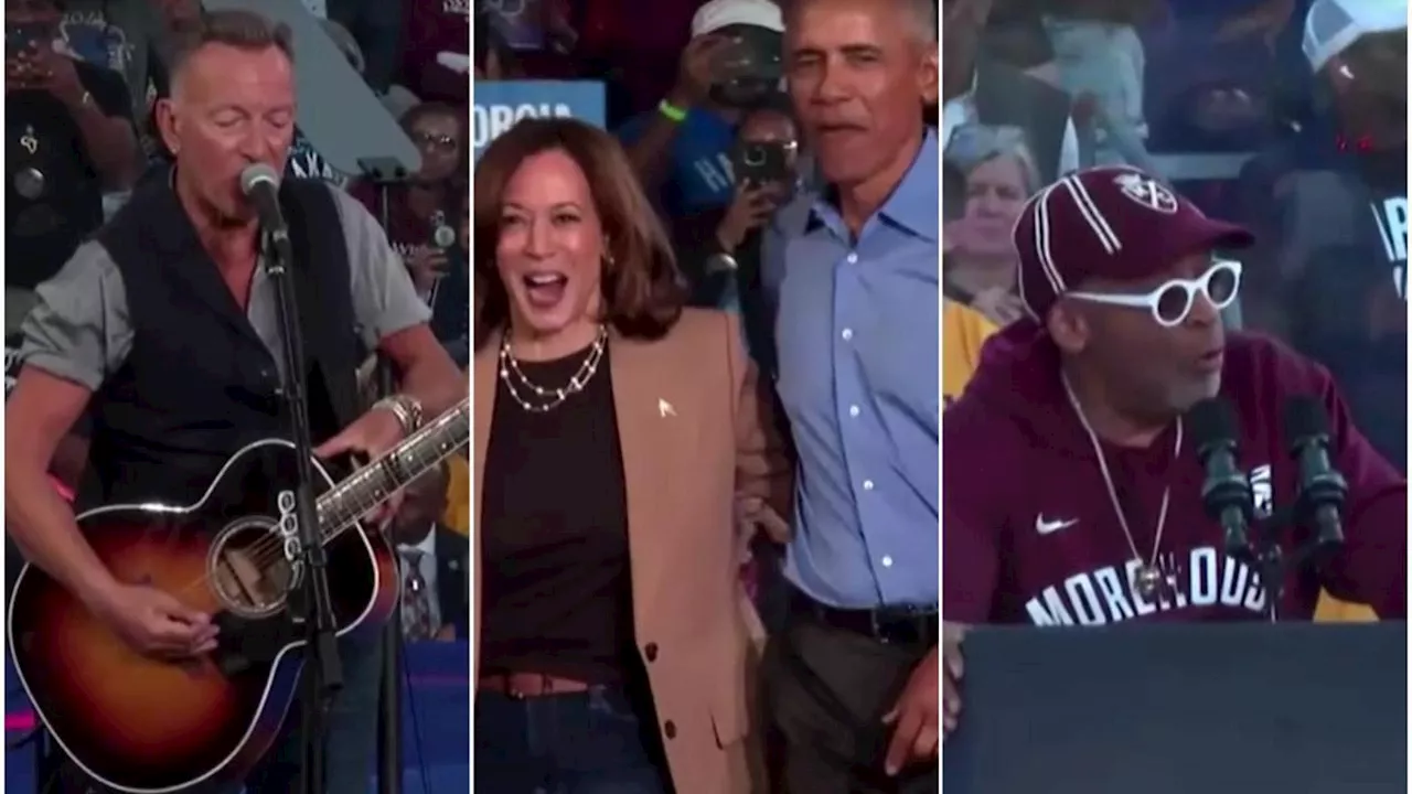 Georgia, il grande show per Kamala Harris tra Bruce Springsteen e Spike Lee