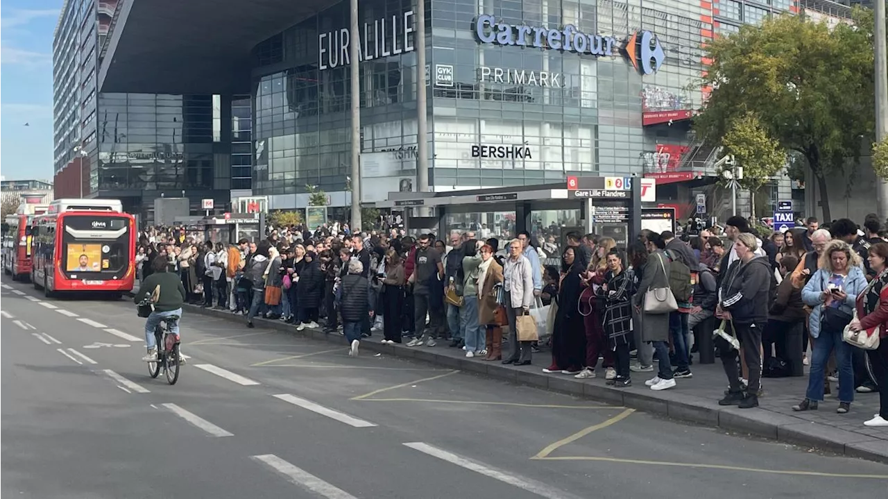 Lille privée de métro jusqu’à 16h30 au moins, en raison d’une fuite de gaz et d’un incident de rame