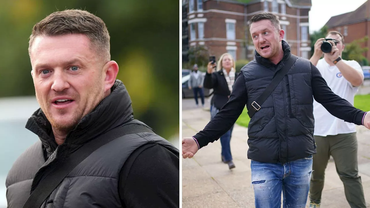 Tommy Robinson charged under the Terrorism Act after handing himself in to police