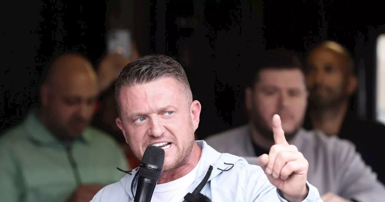 Tommy Robinson hands himself in at UK seaside town police station before rally