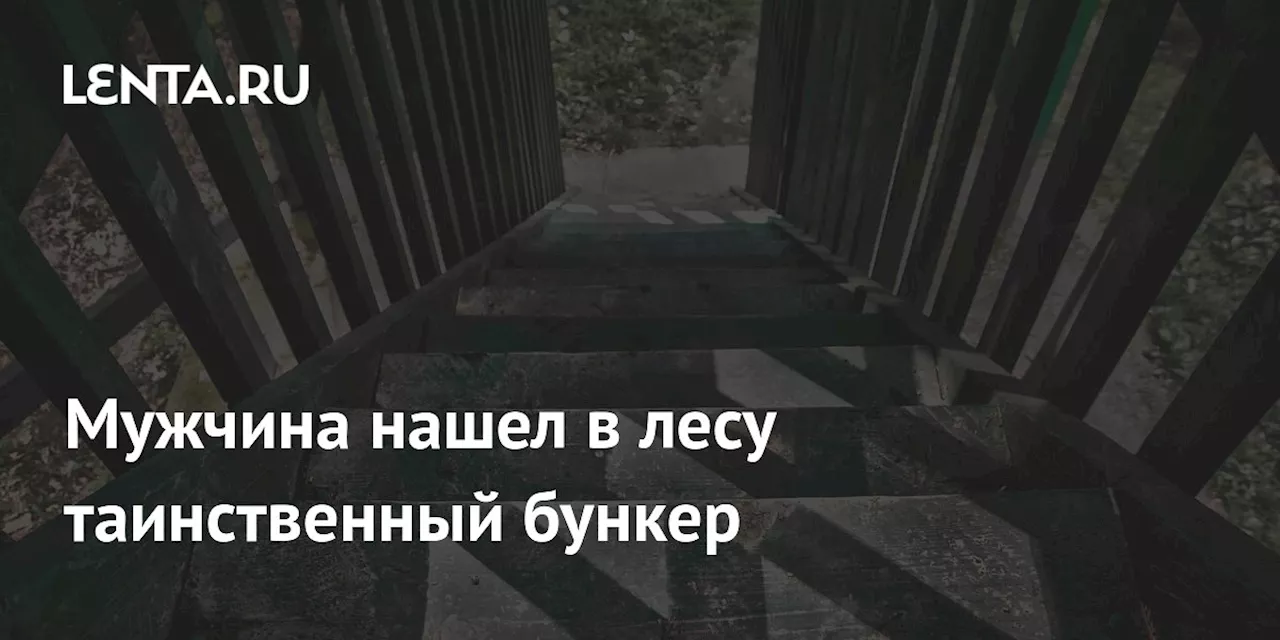 Мужчина нашел в лесу таинственный бункер