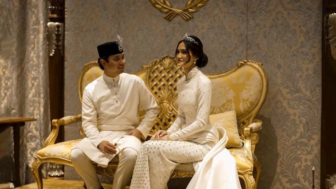 Busana Pengantin Tengku Natasya Adnan Saat Dinikahi Pangeran Malaysia, Padukan Kain Songket Rancangan Hian Tjen