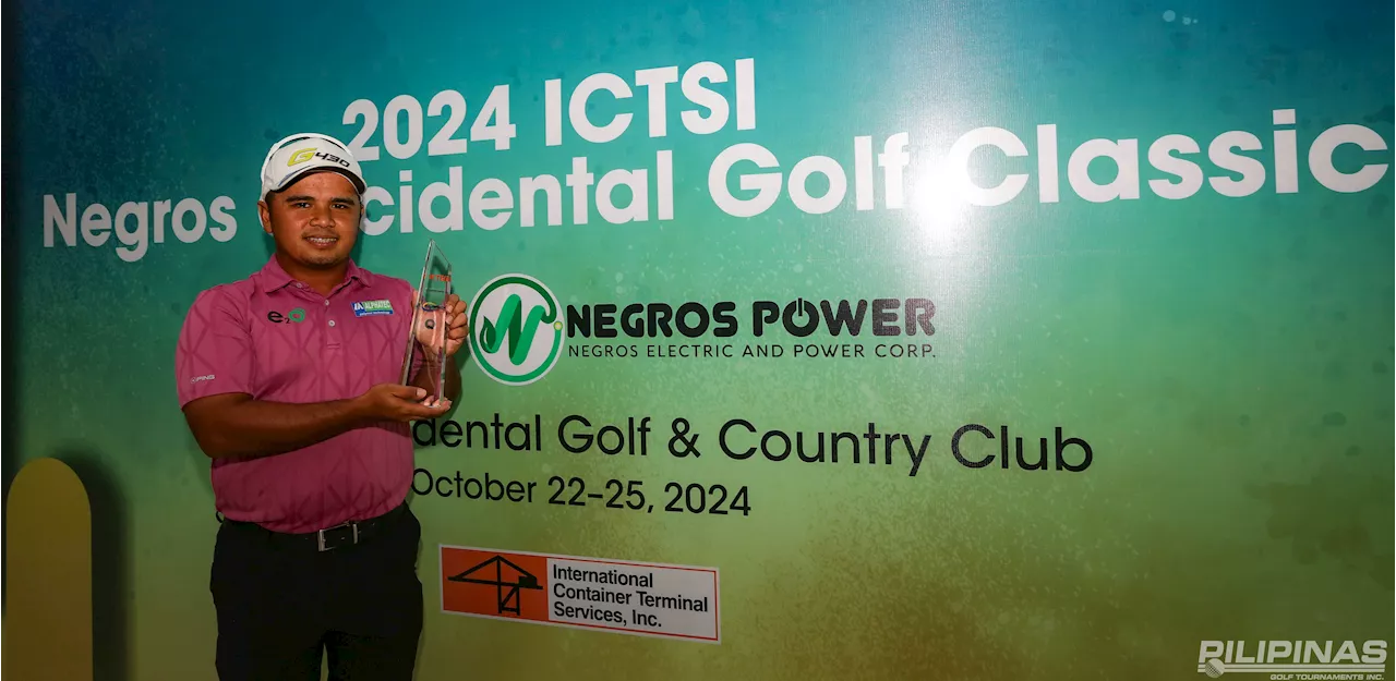 Rupert Zaragosa triumphs in shortened ICTSI Negros tourney