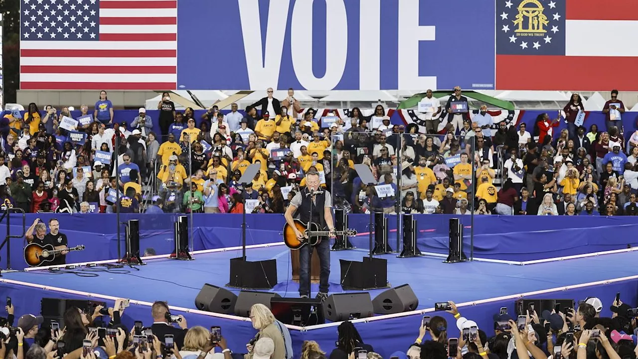 Bruce Springsteen infiamma il palco di Kamala Harris ad Atlanta