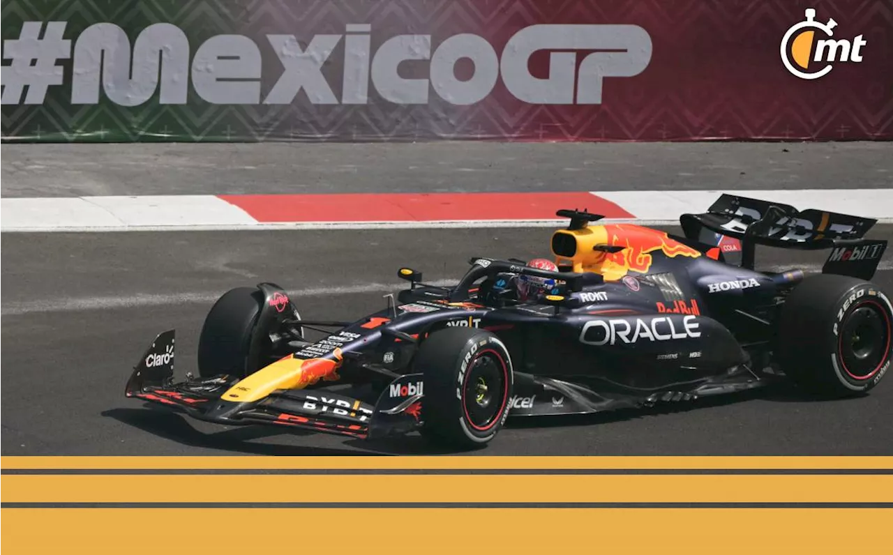 Viernes difícil para Red Bull; Checo Pérez acabó 9 en la PL2 del GP de México y Verstappen no la completó