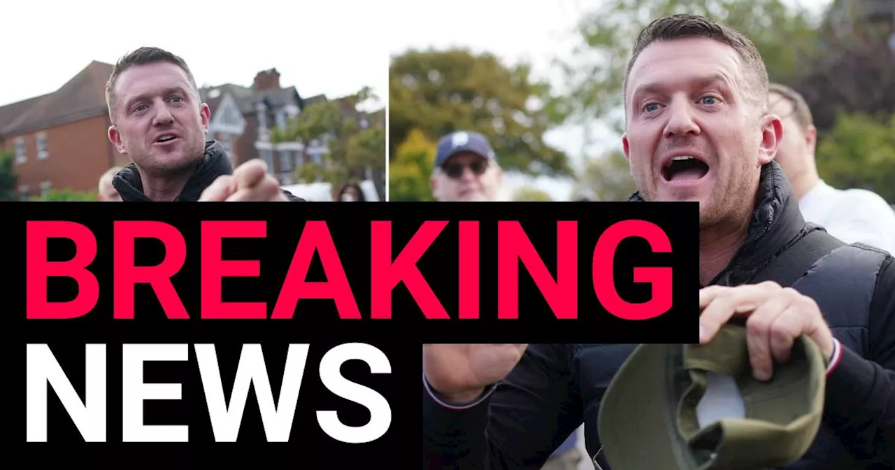 Tommy Robinson attends police station 'where he expects to be arrested'