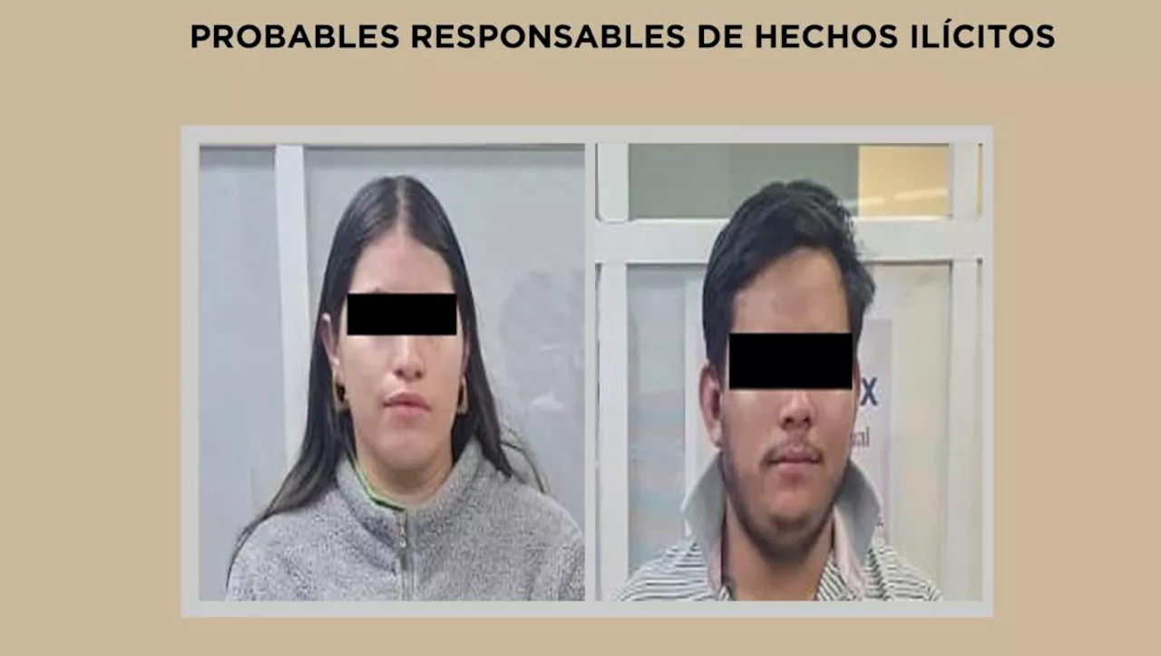 Detienen a pareja vinculada a la Familia Michoacana; habrían agredido a agente de la FGJEM