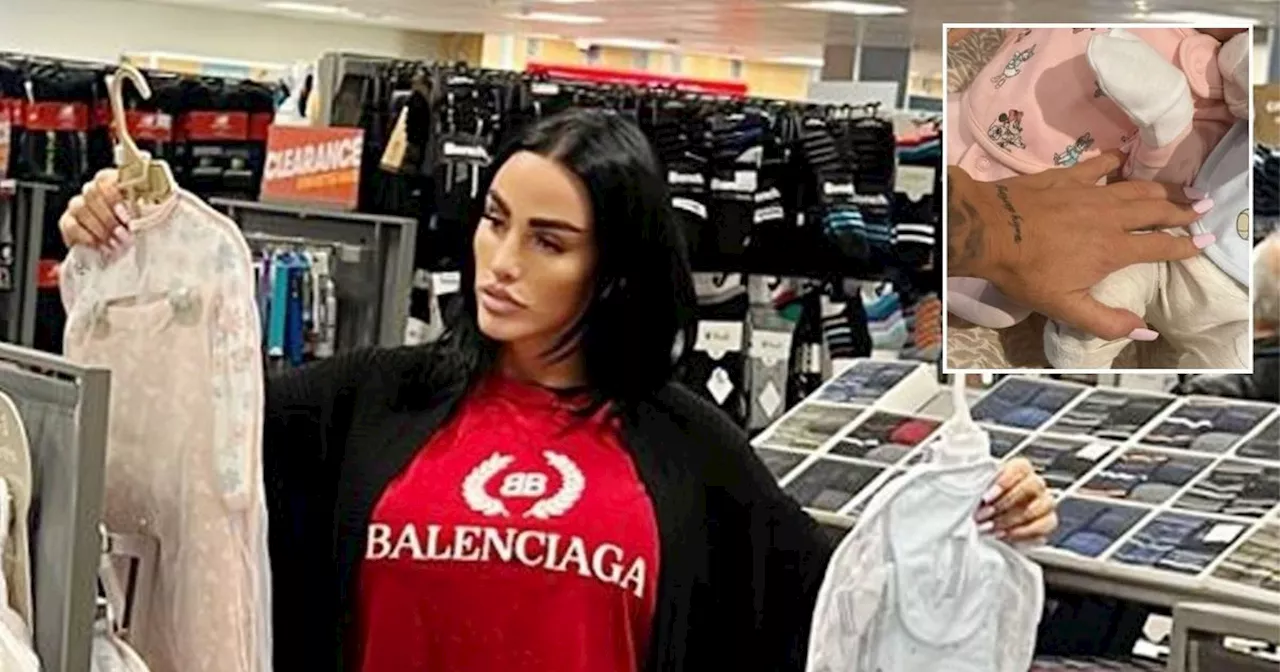 Katie Price seen shopping for baby clothes after telling fans 'twins arrived'