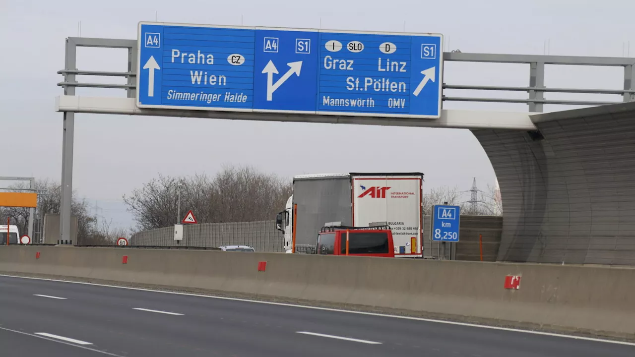 Winterpause für A4-Baustelle beim Knoten Schwechat