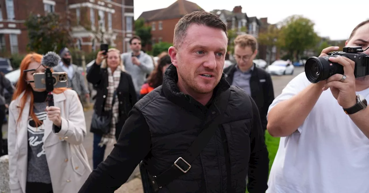 Tommy Robinson charged under Terrorism Act after UK return