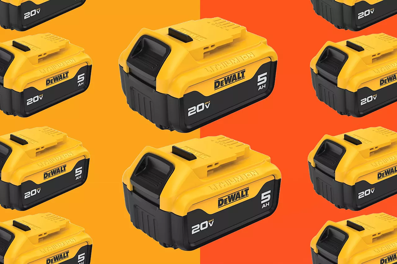 The No. 1 bestselling DeWalt 20V Max Battery 2-Pack is 49% off today on Amazon