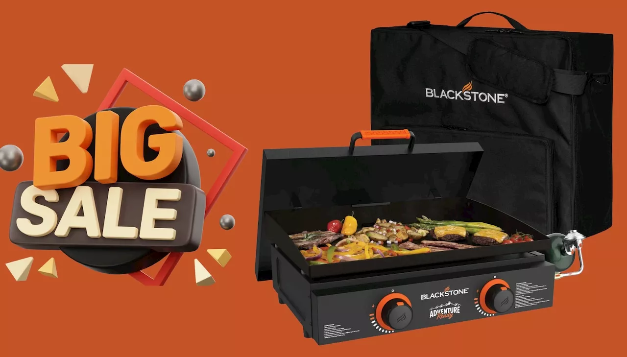 Get $50 off Blackstone’s 2-Burner 22″ Tabletop Griddle at Walmart for a limited time