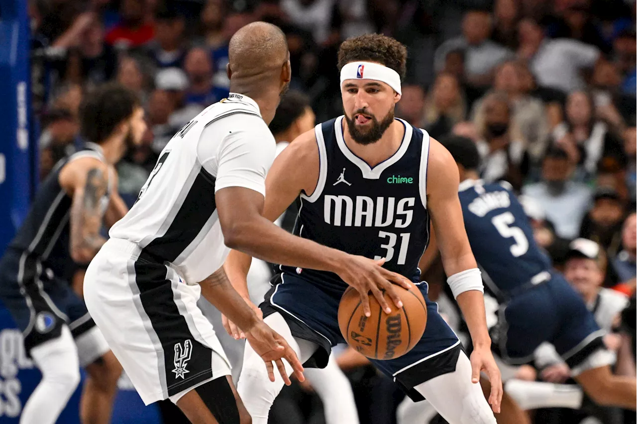 Klay debuts strong, Luka flirts with triple-double as Mavs top Spurs