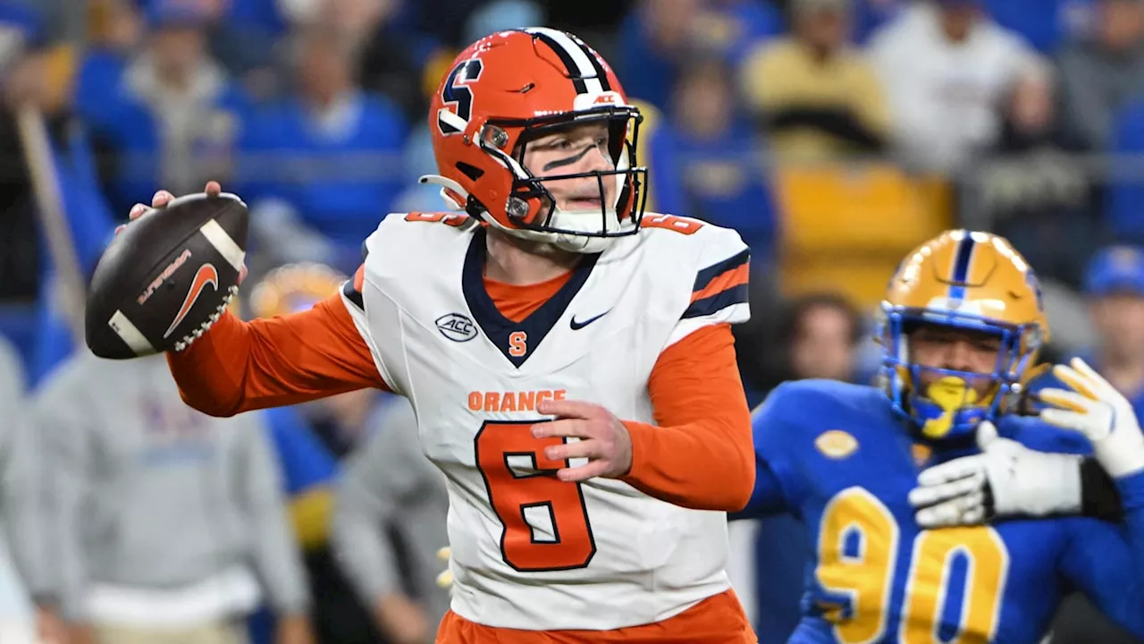 Syracuse's Kyle McCord Throws Three Pick Sixes in Historically Bad First Half