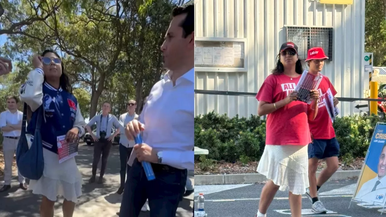 ‘Far out’: David Crisafulli heckled at polling booth by covert Labor staffer