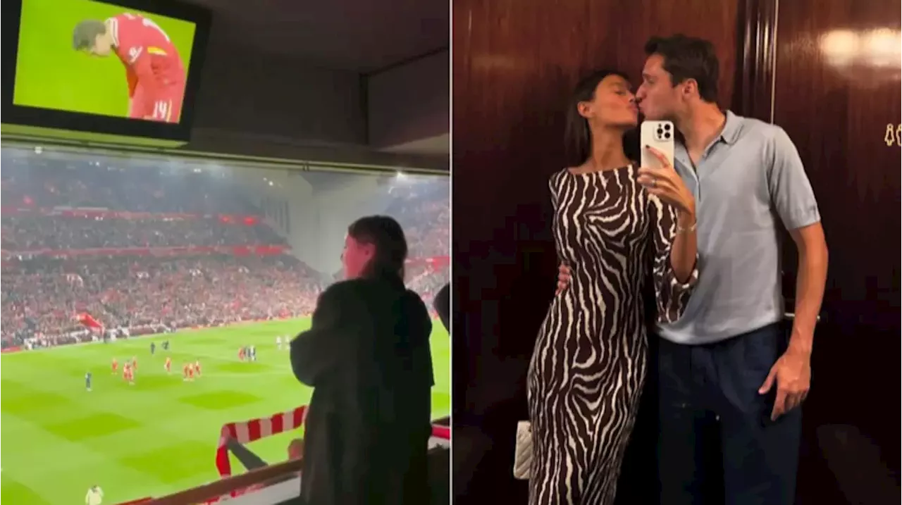 Footage of Federico Chiesa's wife at Anfield emerges amid claims he's 'unhappy' at Liverpool