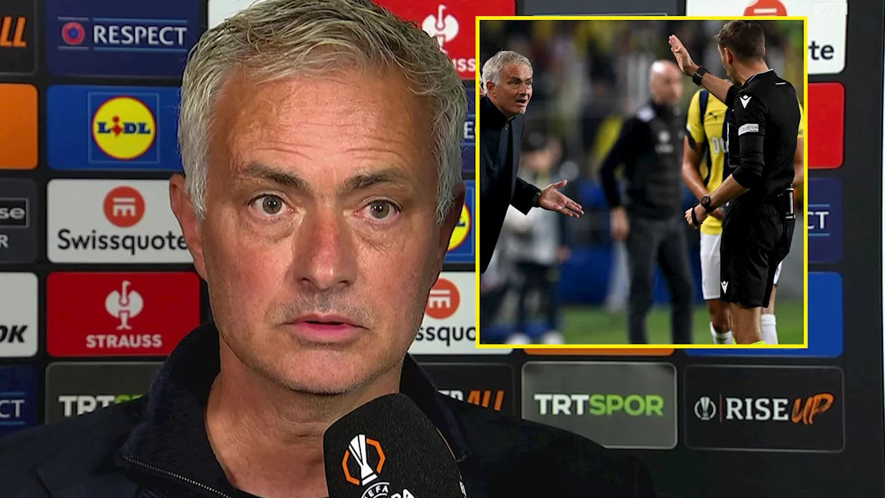 Jose Mourinho destroys referee then makes cheeky plea to Premier League strugglers after vicious put down...