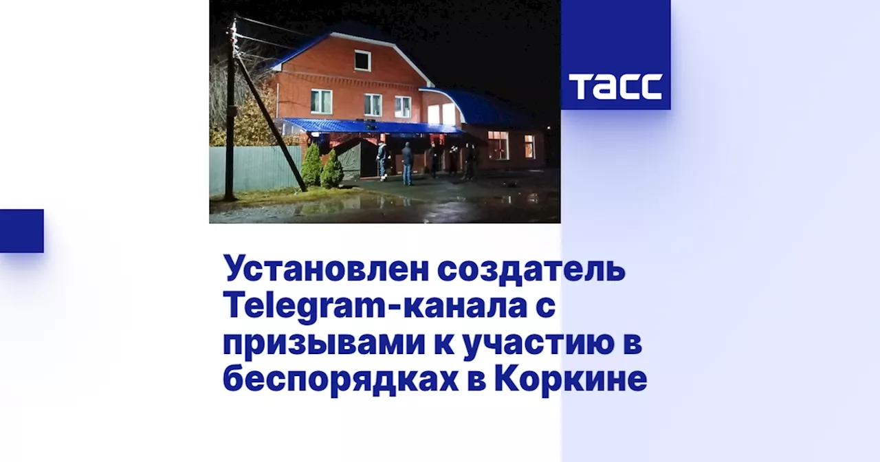 Установлен создатель Telegram-канала с призывами к участию в беспорядках в Коркине