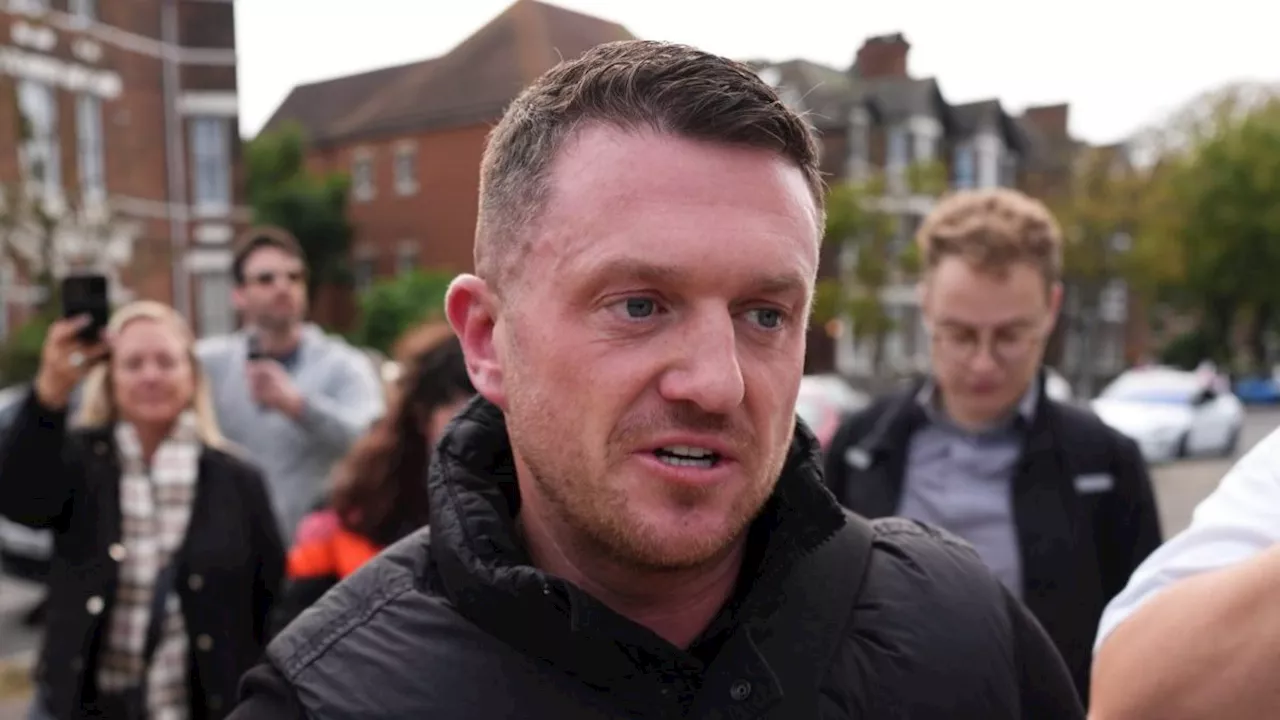 Tommy Robinson charged with terror offences ahead of London march