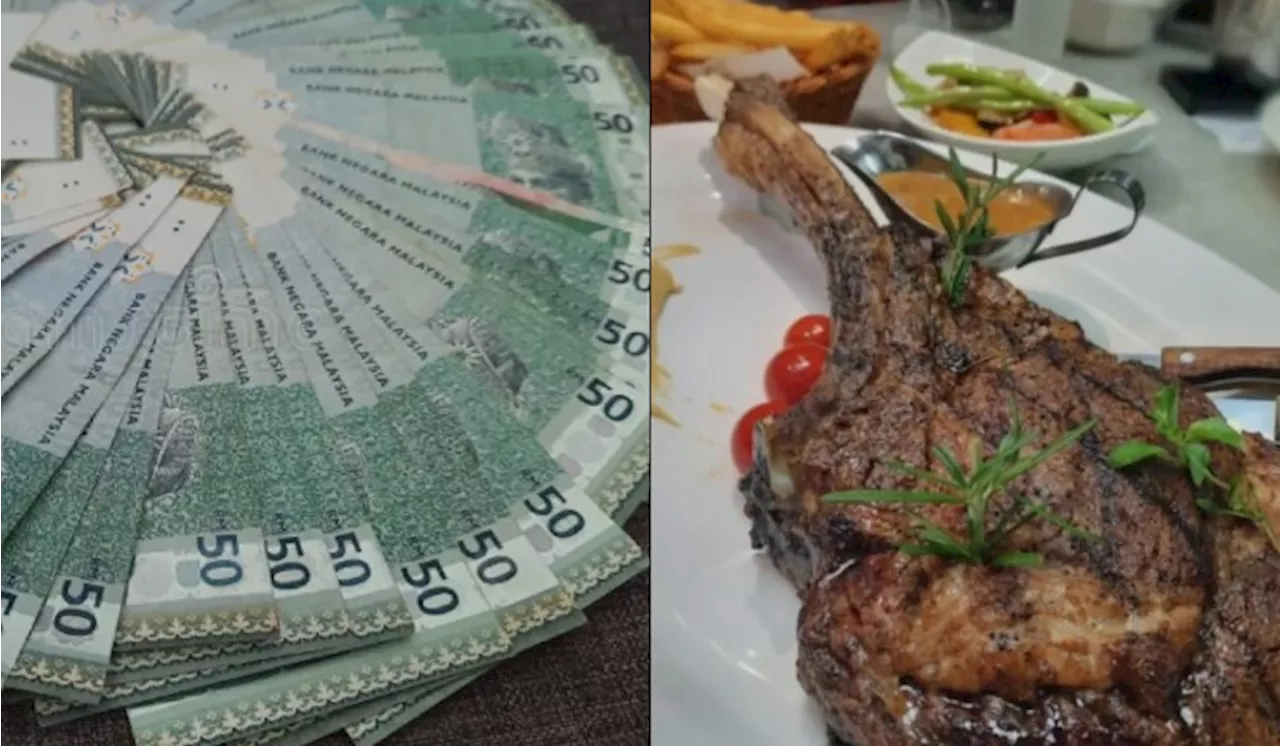 Friends Order Wagyu Steak, Civil Servant Feels The Pain After RM3,000 Promotion Dinner