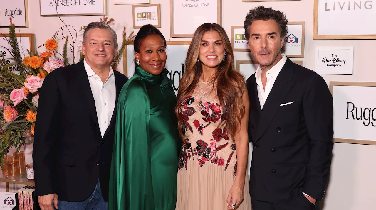 Ted Sarandos, Ryan Reynolds Toast Shawn Levy and Wife Serena at A Sense of Home Gala