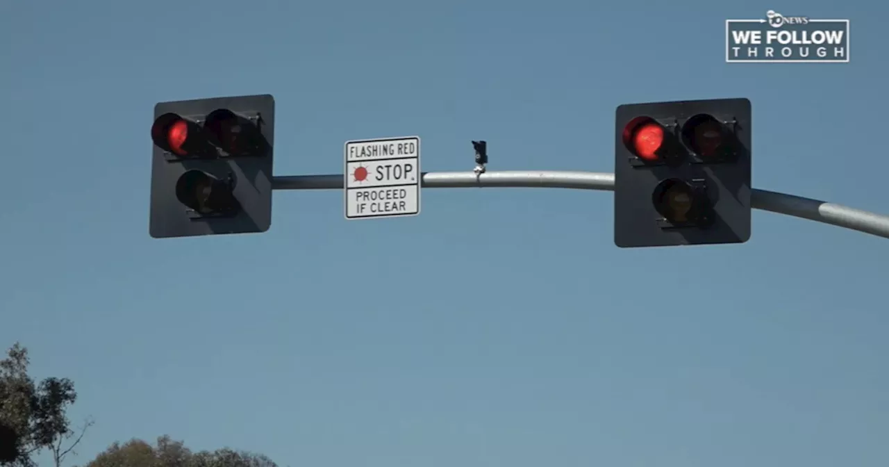 Crosswalk lights back on at site of fatal hit-and-run in National City