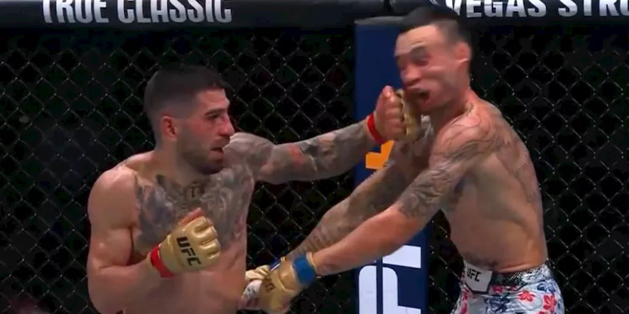 Ilia Topuria hace posible lo imposible: noquea a Max Holloway en el tercer asalto y se mantiene como campeó...