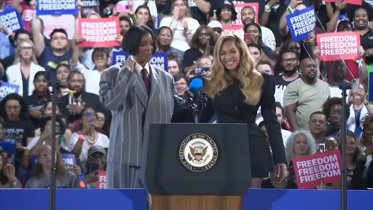 Beyoncé endorses Kamala Harris in joyful speech at Houston rally: 'I'm here as a mother'