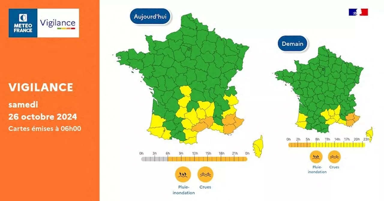 Météo : le département de l'Hérault placé en vigilance orange pluie-inondation