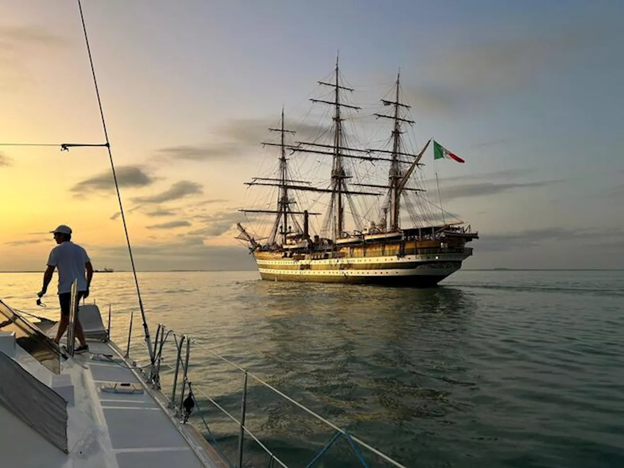 El Amerigo Vespucci, laboratorio de rayos cósmicos