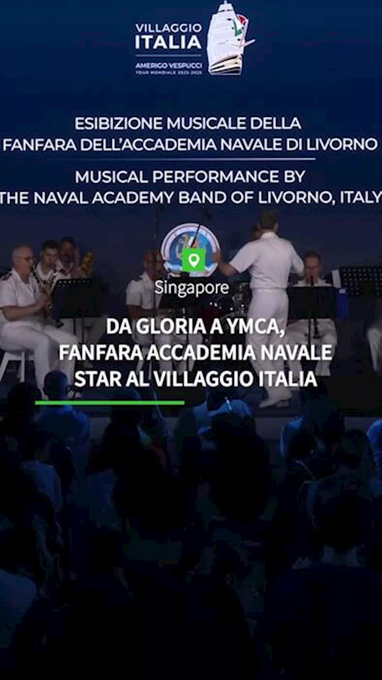 La fanfara dell'Accademia Navale star a Singapore