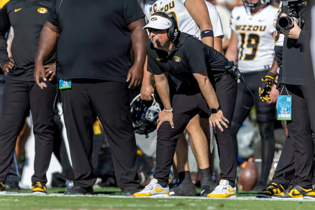 Missouri’s Eli Drinkwitz caught shouting expletives at Alabama players