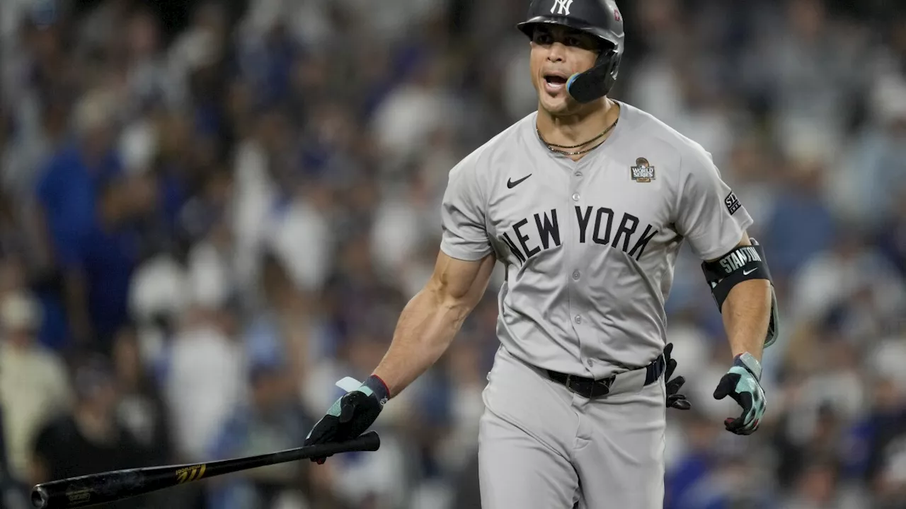 Once a kid Dodger Stadium's seats, Giancarlo Stanton delivers again in LA, this time in World Series