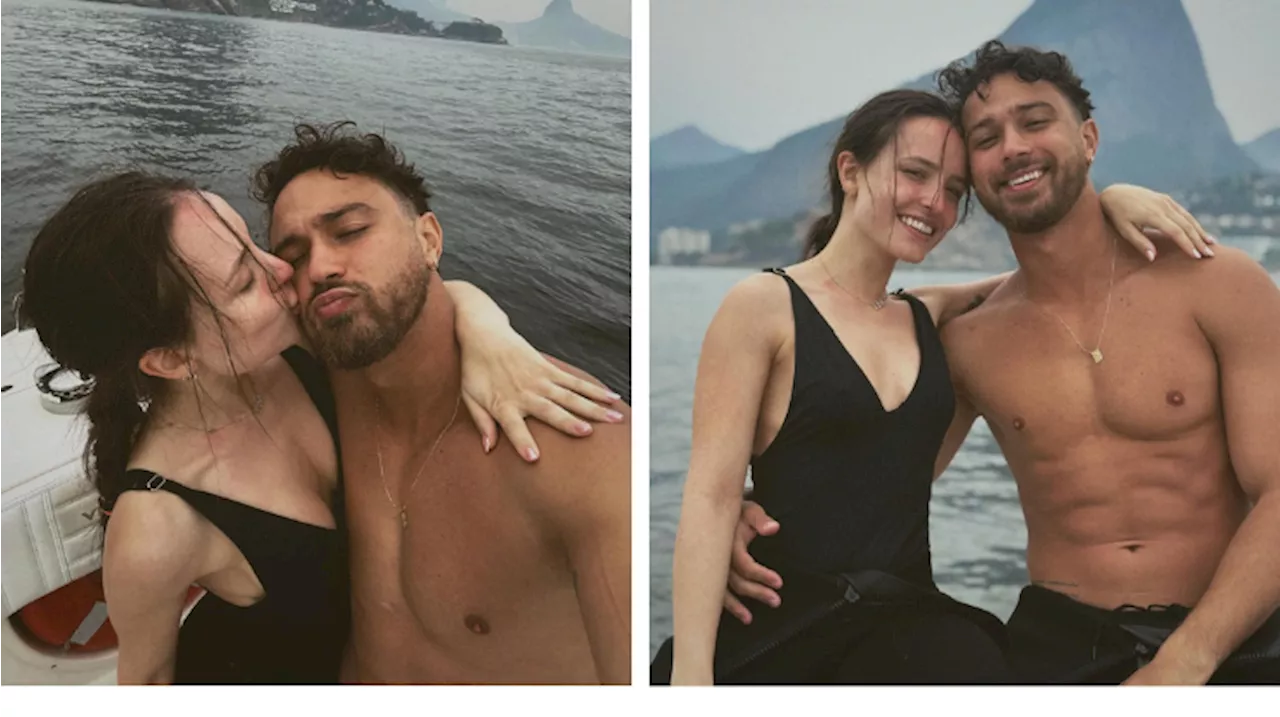 Larissa Manoela mostra passeio de barco com o marido: “Amor da minha vida”