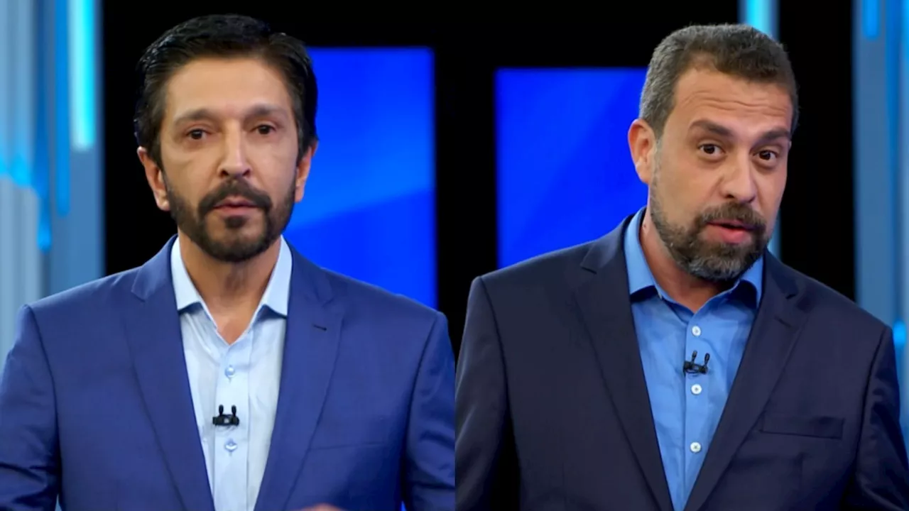 Nunes e Boulos debatem sobre moradia e mobilidade em encontro na Globo