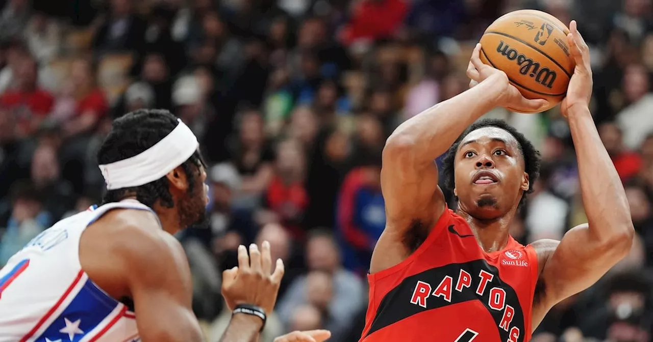 Scottie Barnes leads Raptors past Sixers 115-107; Toronto's bench steps up