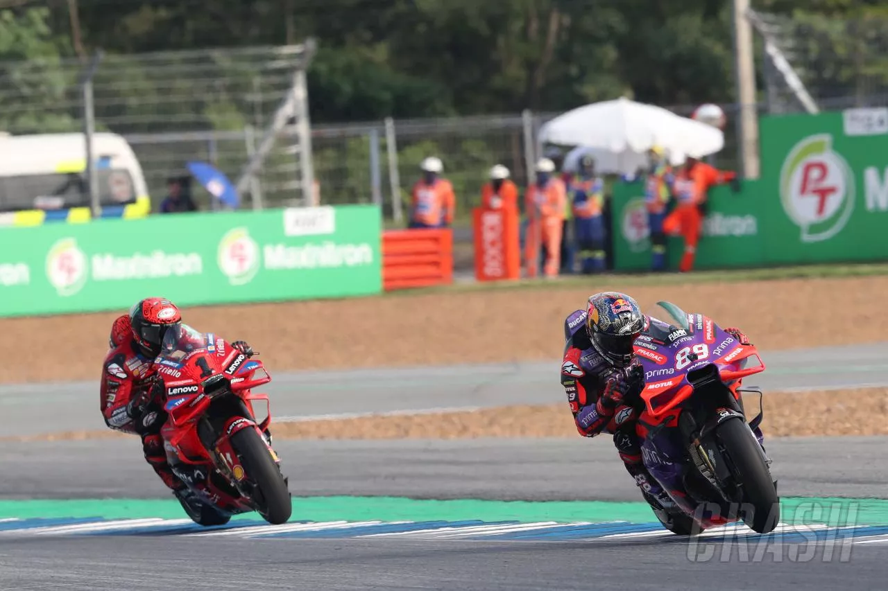 Francesco Bagnaia was expecting Jorge Martin track limits penalty in Thai sprint