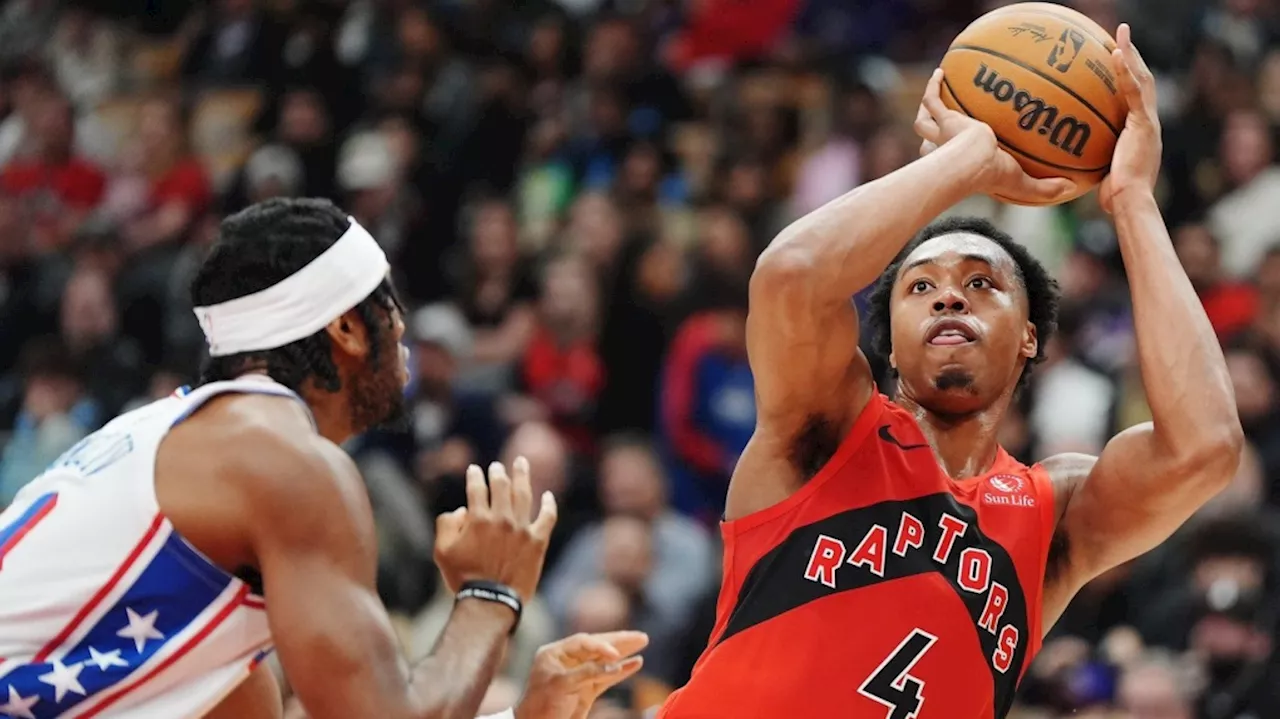 Scottie Barnes leads Raptors past Sixers 115-107; Toronto's bench steps up