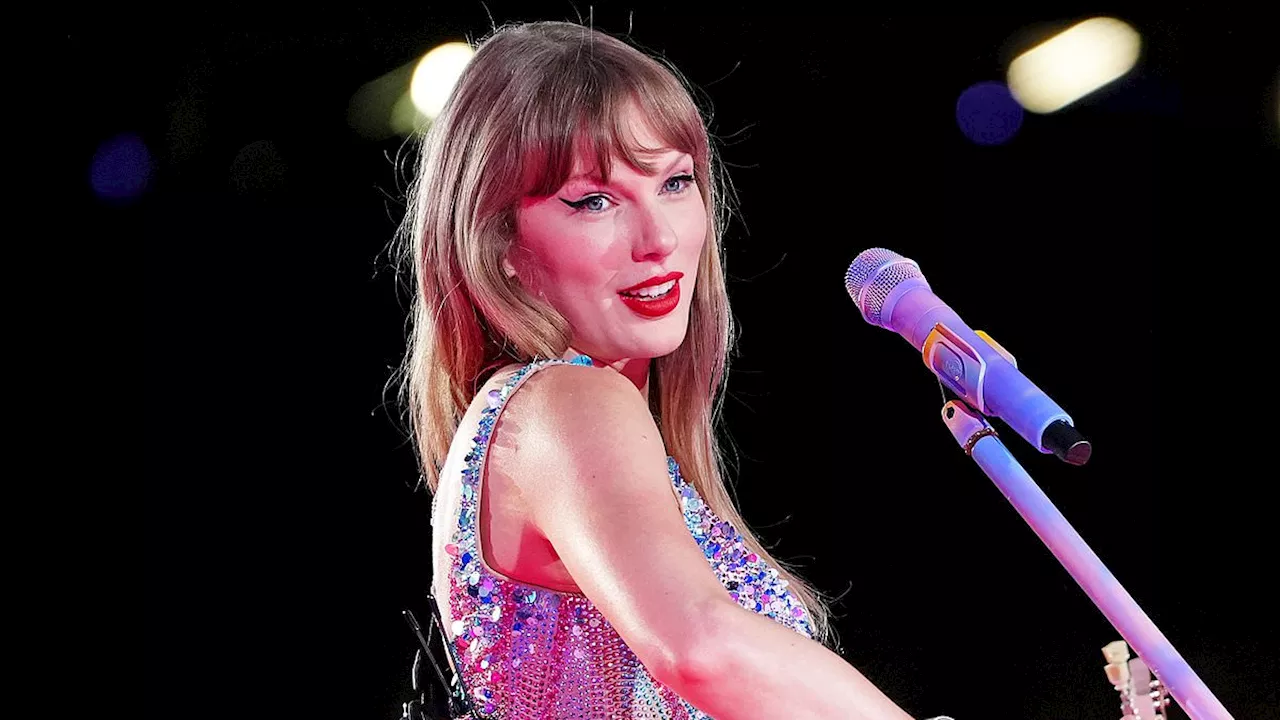 Taylor Swift is supported by BFFs Blake Lively and Ryan Reynolds at sold-out Eras Tour concert in...