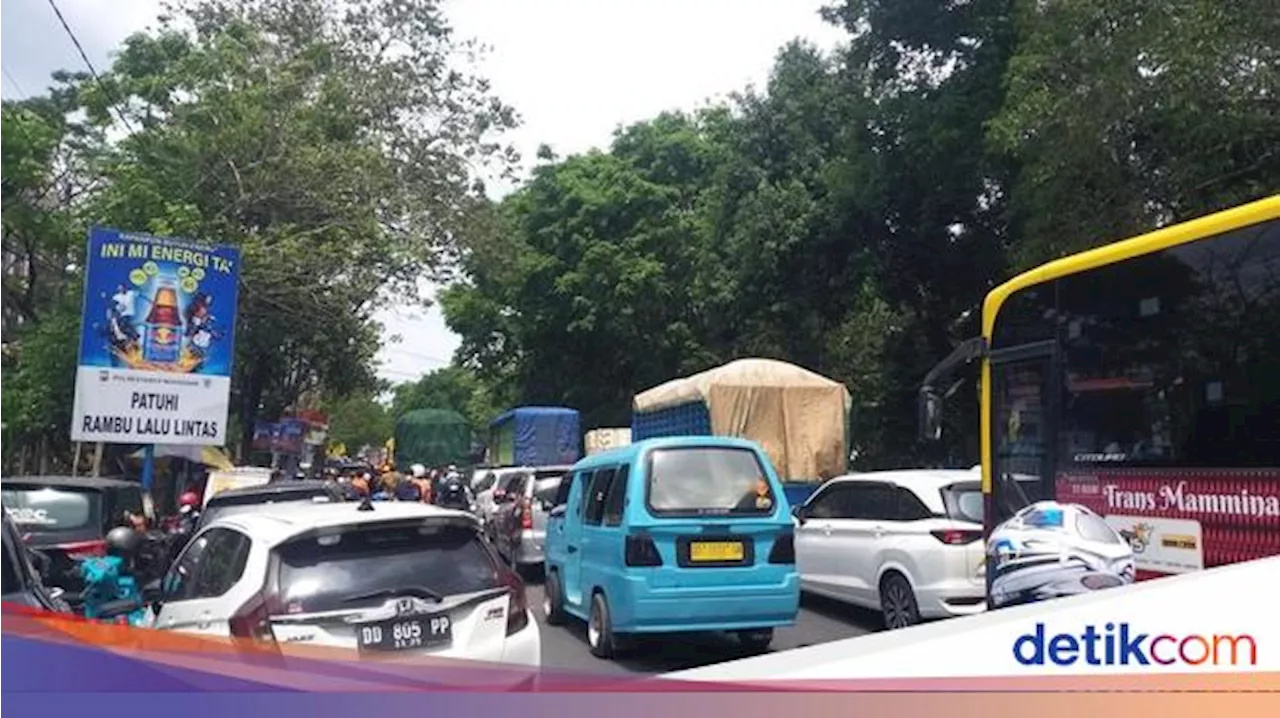 Lalin Depan KIMA Menuju Dalton Macet Parah Jelang Debat Pilwalkot Makassar