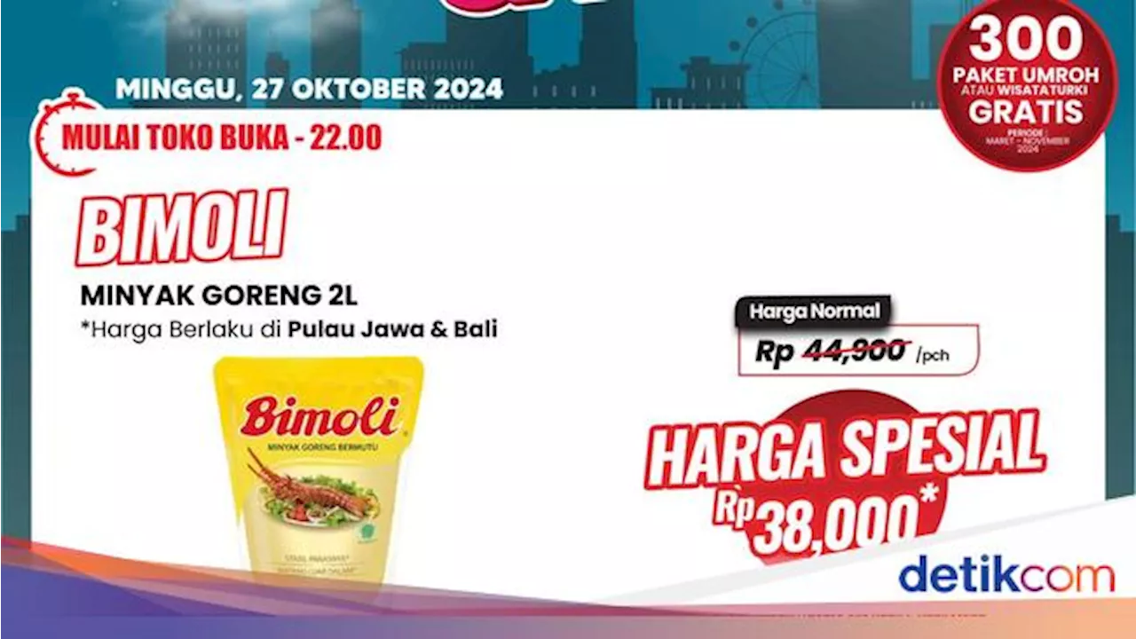 Minyak Goreng 2 Liter Rp 38.000 Cuma di Transmart Full Day Sale