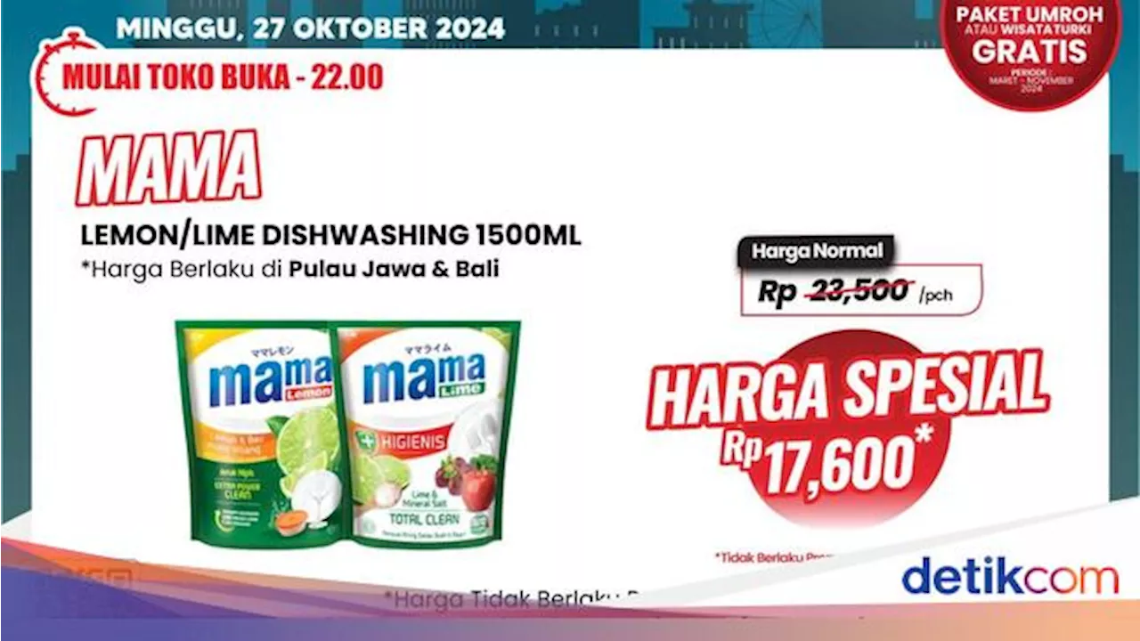 Sabun Cuci Piring Diskon Rp 5.900 Cuma di Transmart Full Day Sale