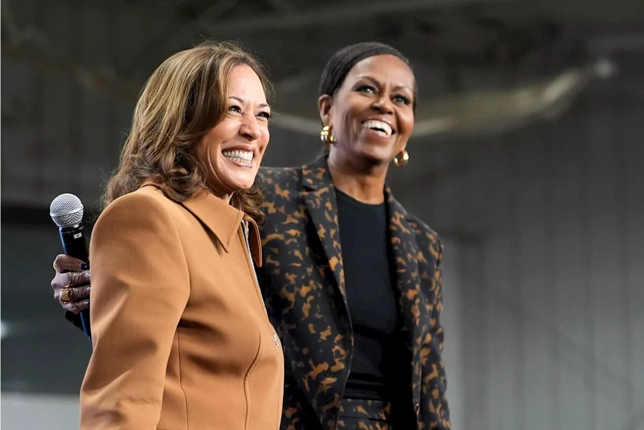 Kamala Harris aparece con Michelle Obama en mitin de Michigan; “vamos a ganar”, afirma