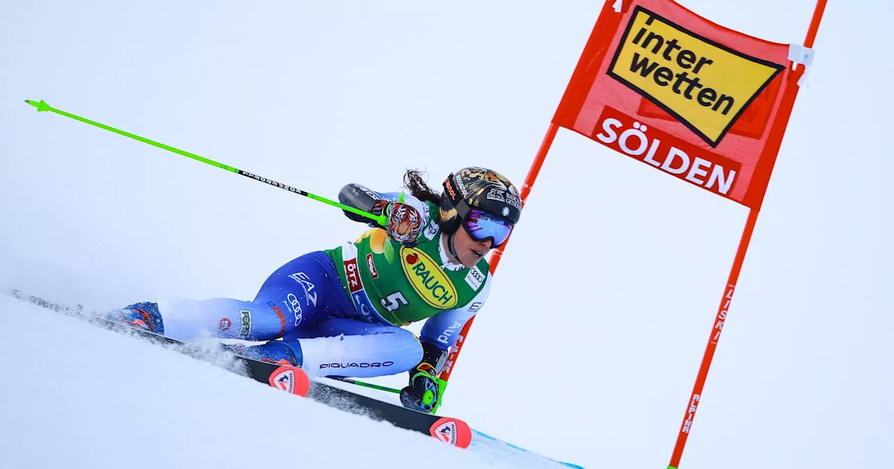 Federica Brignone remporte le géant, Mikaela Shiffrin seulement 5e