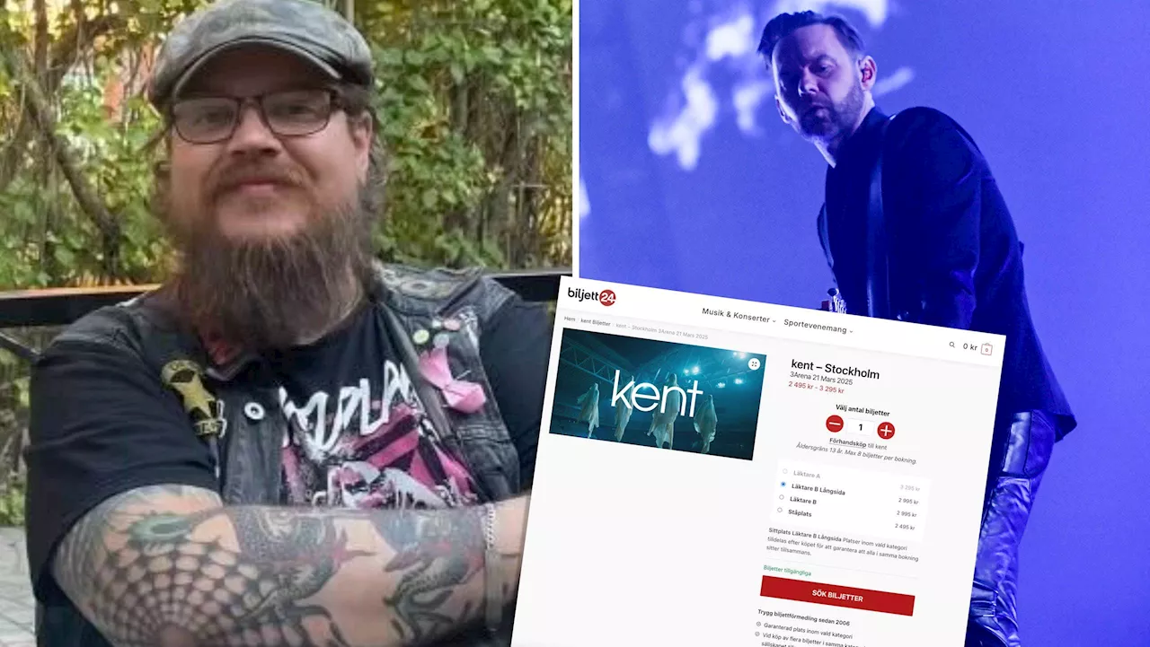 Konsertälskaren Jons ilska mot vidareförsäljningen av Kent-biljetterna