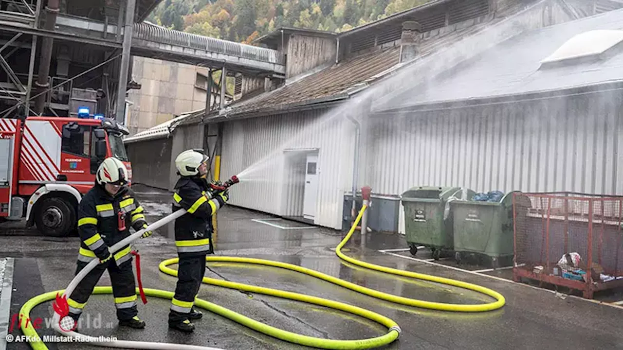 Ktn: Gemeinde-Feuerwehrübung Radenthein in Lehr- und Schlosserwerkstatt