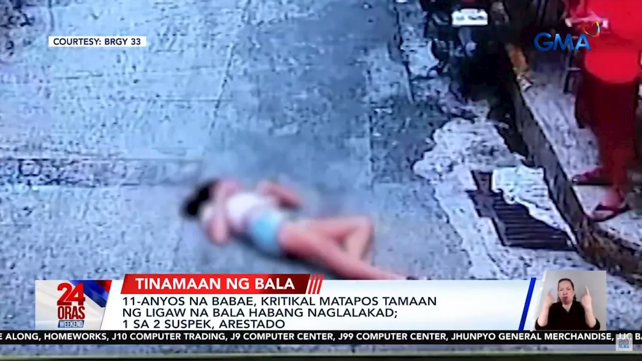 11-anyos na babae, kritikal nang tamaan ng ligaw na bala sa Tondo