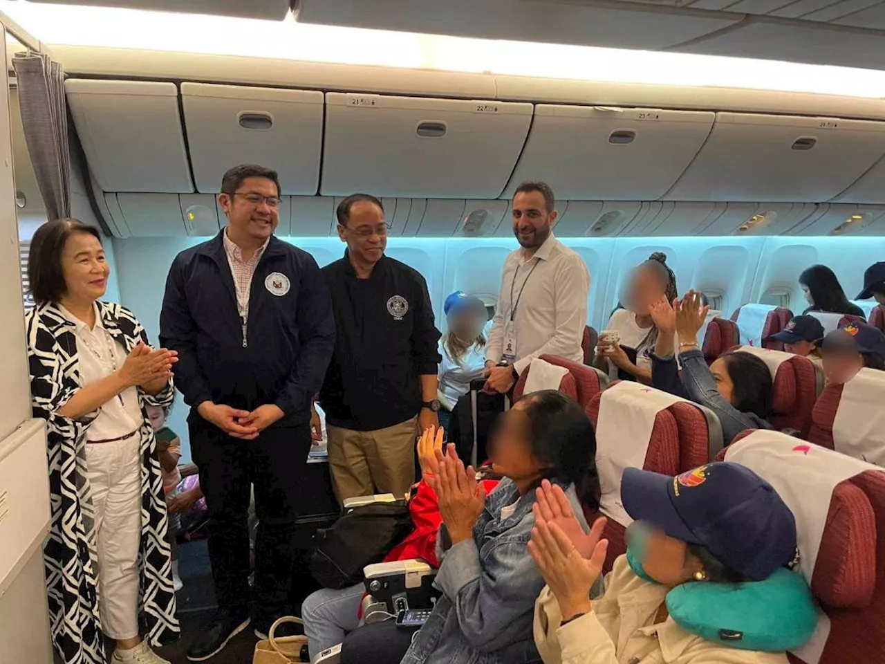 290 Pinoys repatriated from Lebanon via chartered flight